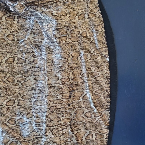Zara Knit snakeskin metallic skirt - Picture 10 of 10